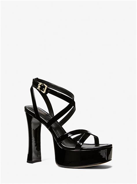 michael kors paloma sandal|Paola Faux Patent Leather Sandal .